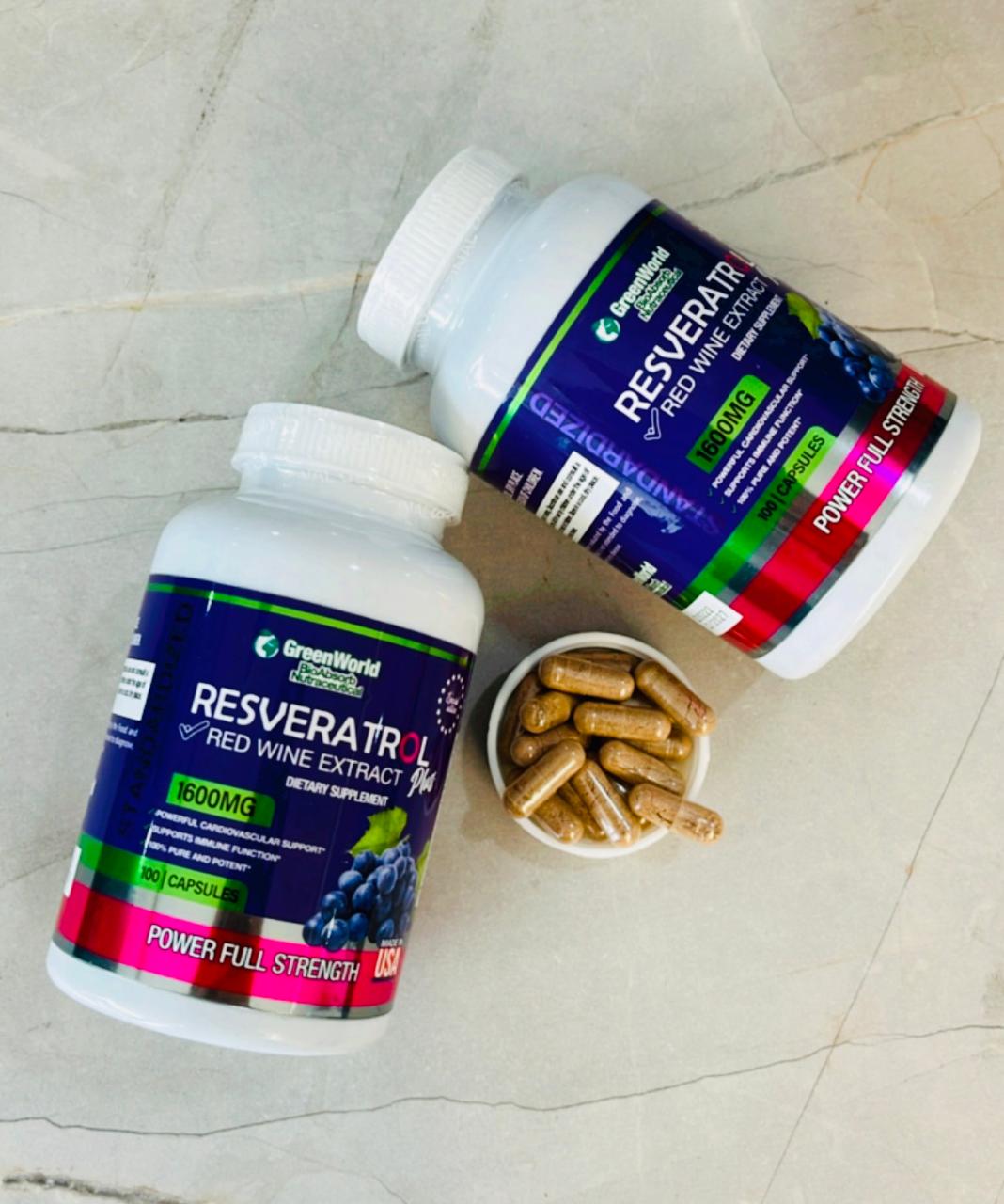 RESVERATROL PLUS - ANTI ENVEJECIMIENTO CELULAR 🍇
