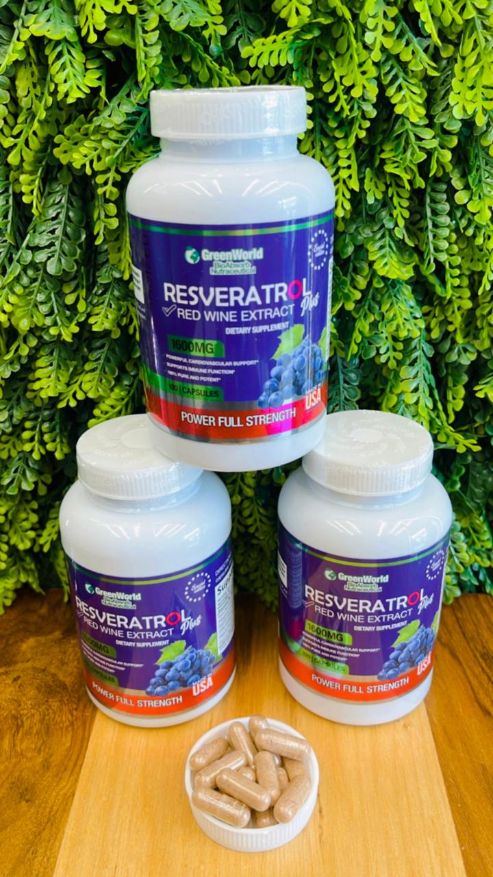 RESVERATROL PLUS - ANTI ENVEJECIMIENTO CELULAR 🍇