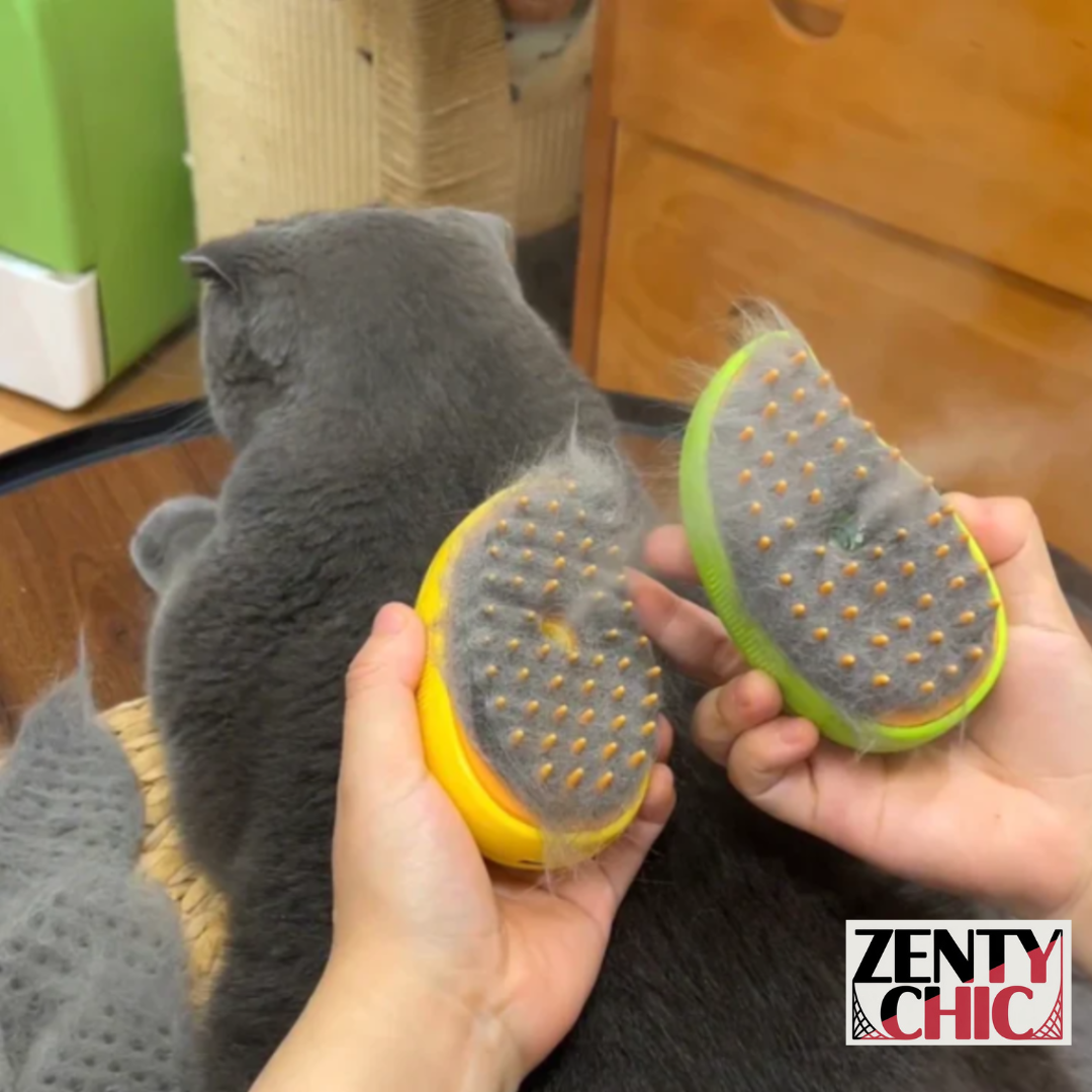 CEPILLO VAPOR PARA MASCOTAS 3 EN 1 FACIL DE UTILIZAR