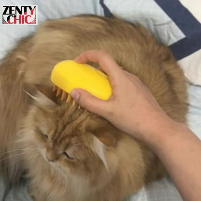 CEPILLO VAPOR PARA MASCOTAS 3 EN 1 FACIL DE UTILIZAR