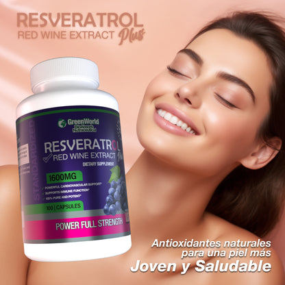 RESVERATROL PLUS - ANTI ENVEJECIMIENTO CELULAR 🍇